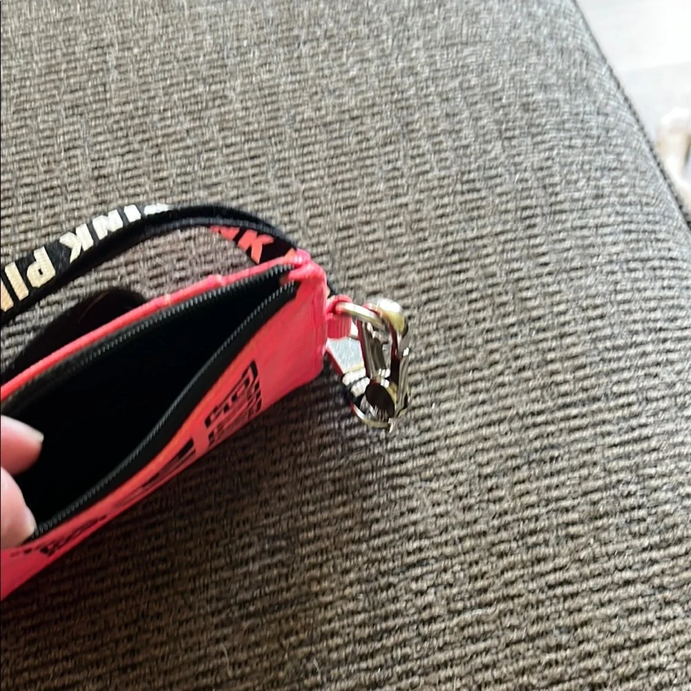 PINK Victoria's Secret Key & Card Holder Lanyard